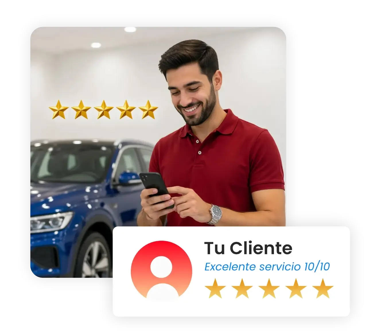 imagen de tablet recibiendo un vehículo al patio de servicio