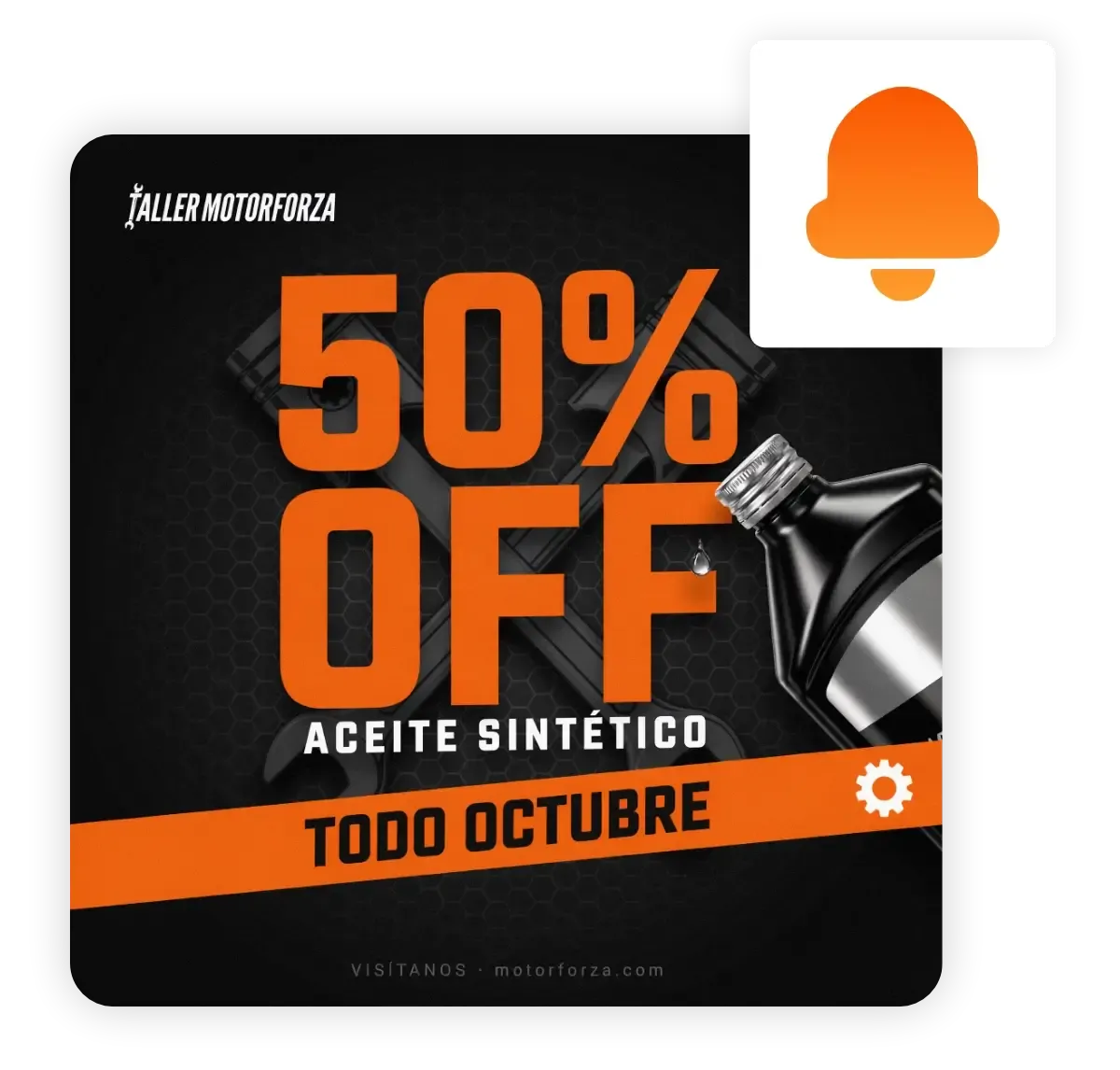 imagen de una promoción de un taller mecánico